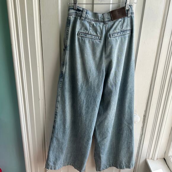 Brunello Cucinelli The Pleated Extra Wide Leg Jean - Picture 7 of 12